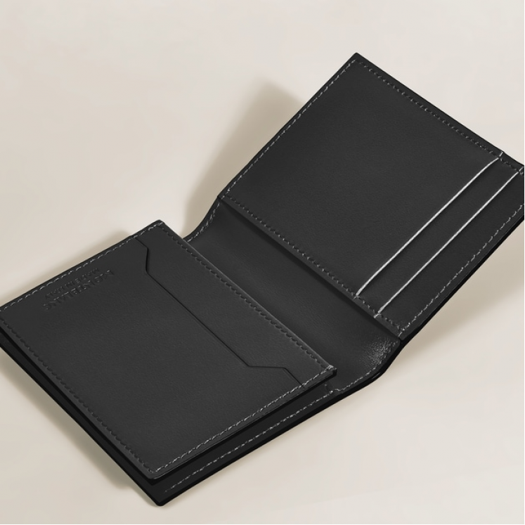 Porte-Cartes 4cc en Cuir Embossé Croco