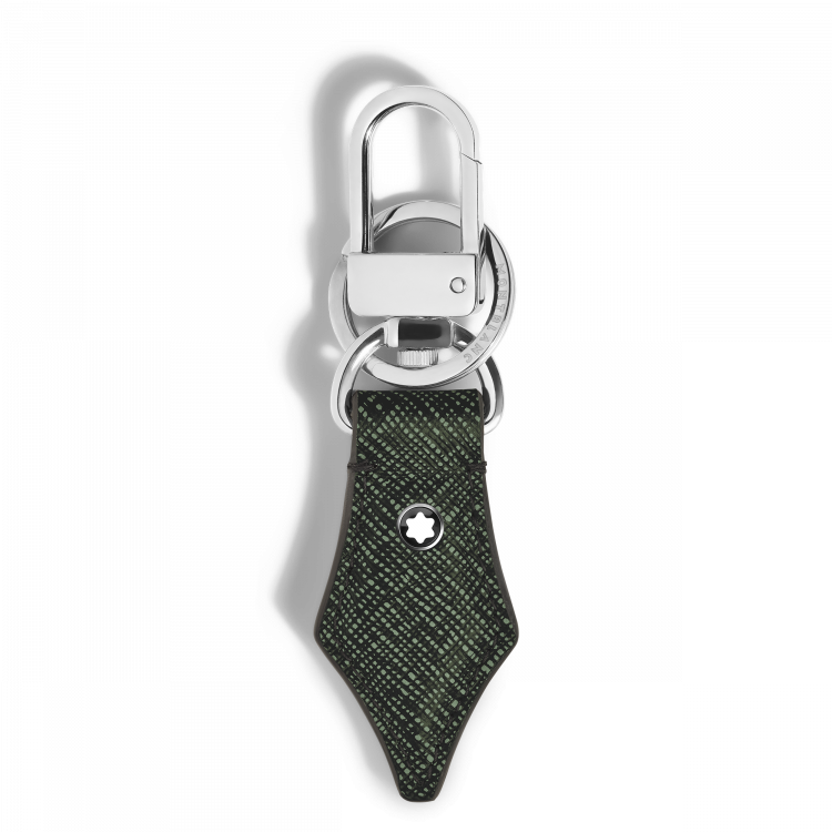 Porte-Clés Plume en Cuir Sartorial
