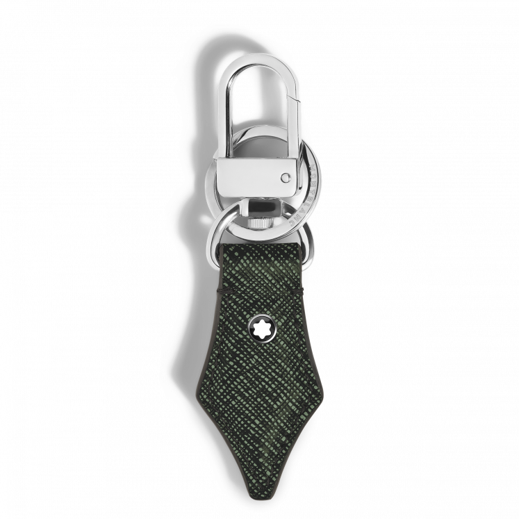 Porte-Clés Plume en Cuir Sartorial