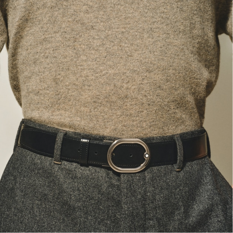 Ceinture Réversible Horseshoe 30 mm en Cuir Sartorial