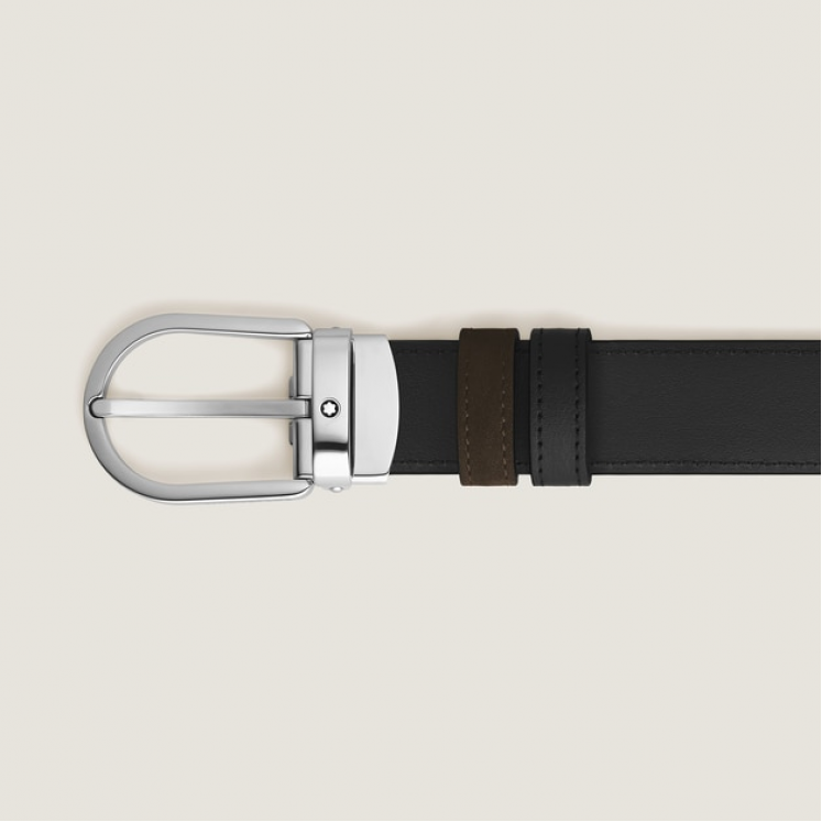 Ceinture Réversible Horseshoe 30 mm en Suede
