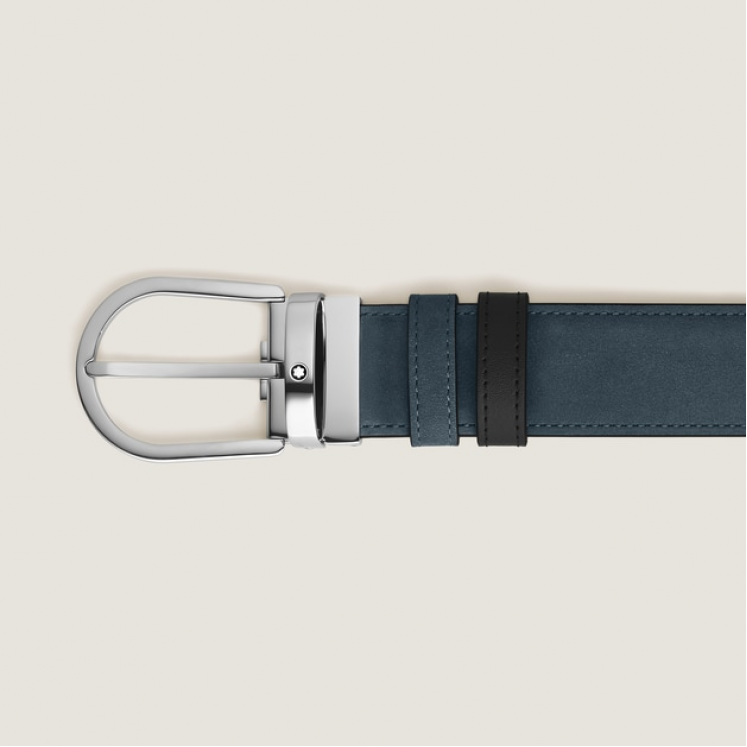 Ceinture Réversible Horseshoe 35 mm en Suede
