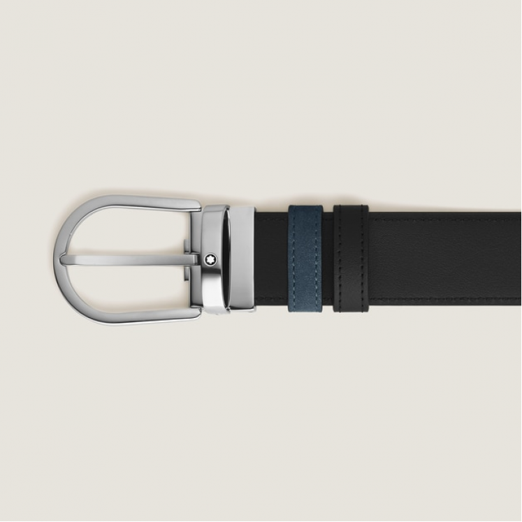 Ceinture Réversible Horseshoe 35 mm en Suede