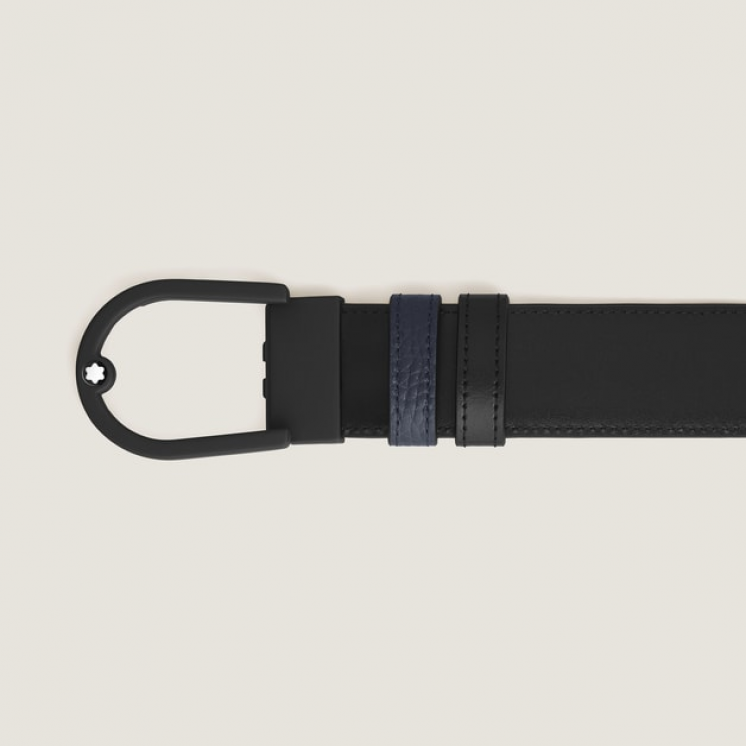 Ceinture Réversible Horseshoe 35 mm en Cuir Grainé