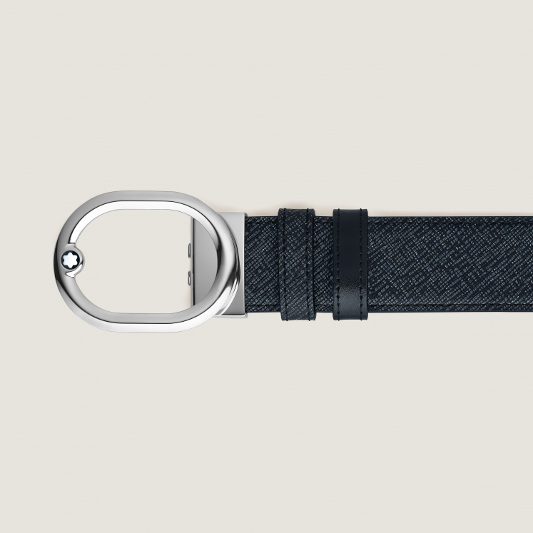 Ceinture Réversible L’Ovale 35 mm en Cuir Sartorial