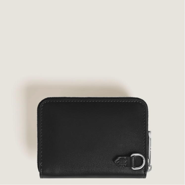 Mini portefeuille 2cc zippé avec patte pour instrument d'écriture en cuir Meisterstück