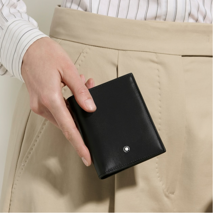 Portefeuille Compact 6cc en Cuir Meisterstück