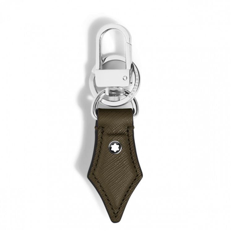 Porte-Clés Plume en Cuir Sartorial