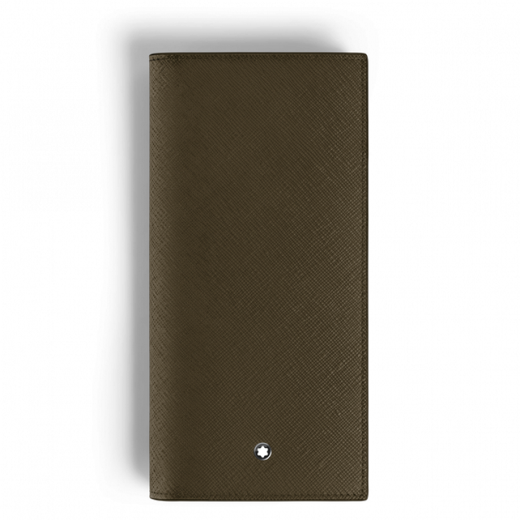 Portefeuille Long 14cc Zipp&eacute; en Cuir Sartorial