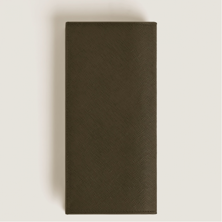 Portefeuille Long 14cc Zippé en Cuir Sartorial