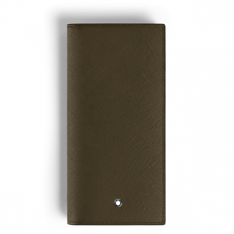 Portefeuille Long 14cc Zippé en Cuir Sartorial