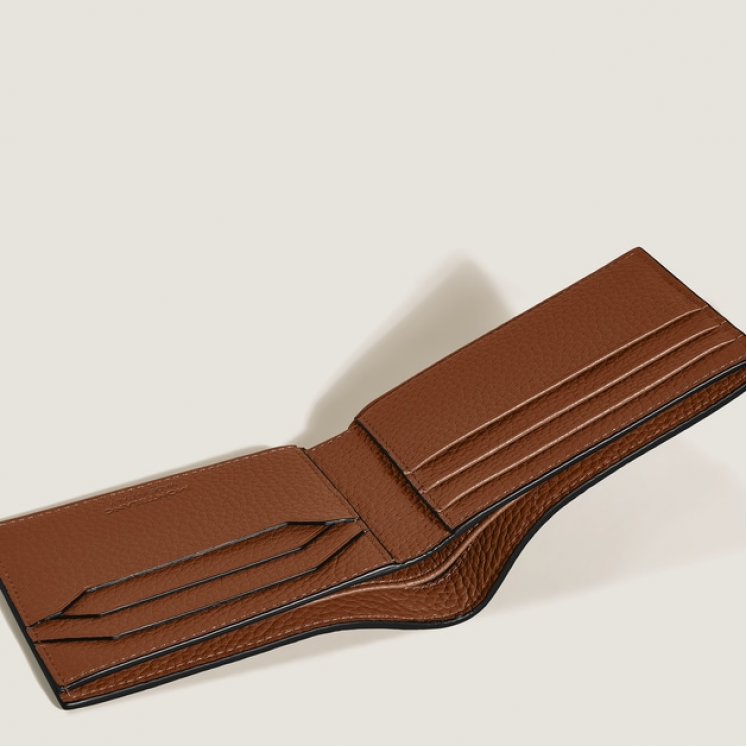 Portefeuille 6cc en Cuir Grainé
