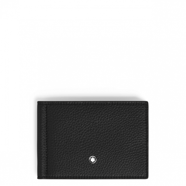 Portefeuille 6cc avec Pince à Billets en Cuir Grainé