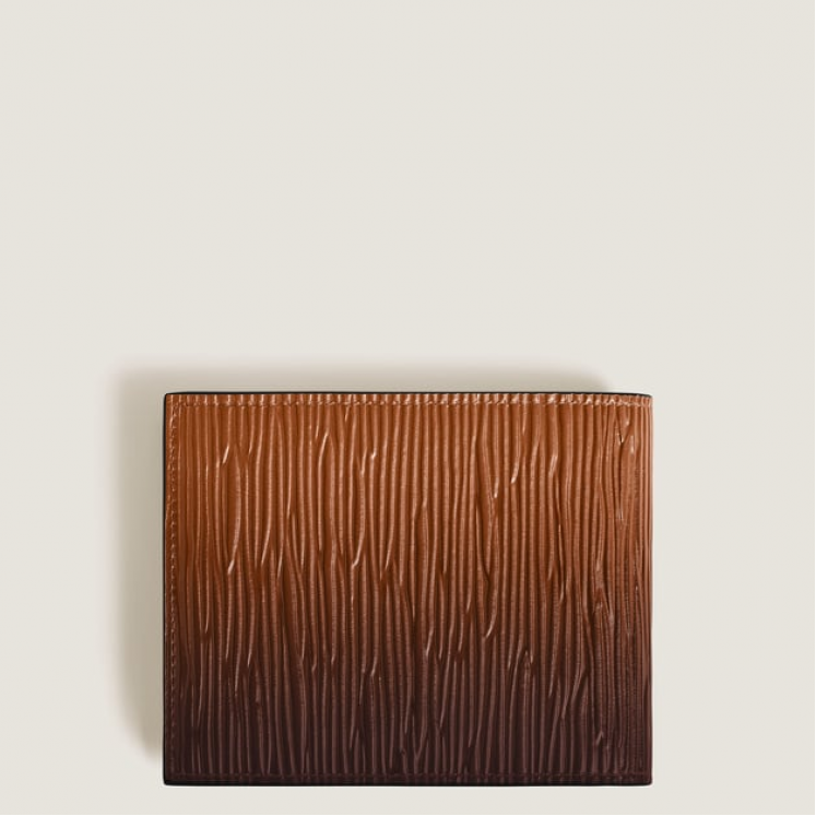 Portefeuille 6cc en Cuir Corteccia Sfumato