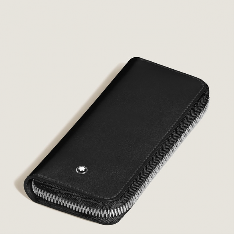 Étui pour 2 Instrument d'Écriture Zippé en Cuir Meisterstück