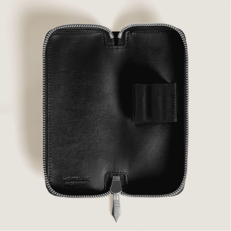 Étui pour 2 Instrument d'Écriture Zippé en Cuir Meisterstück