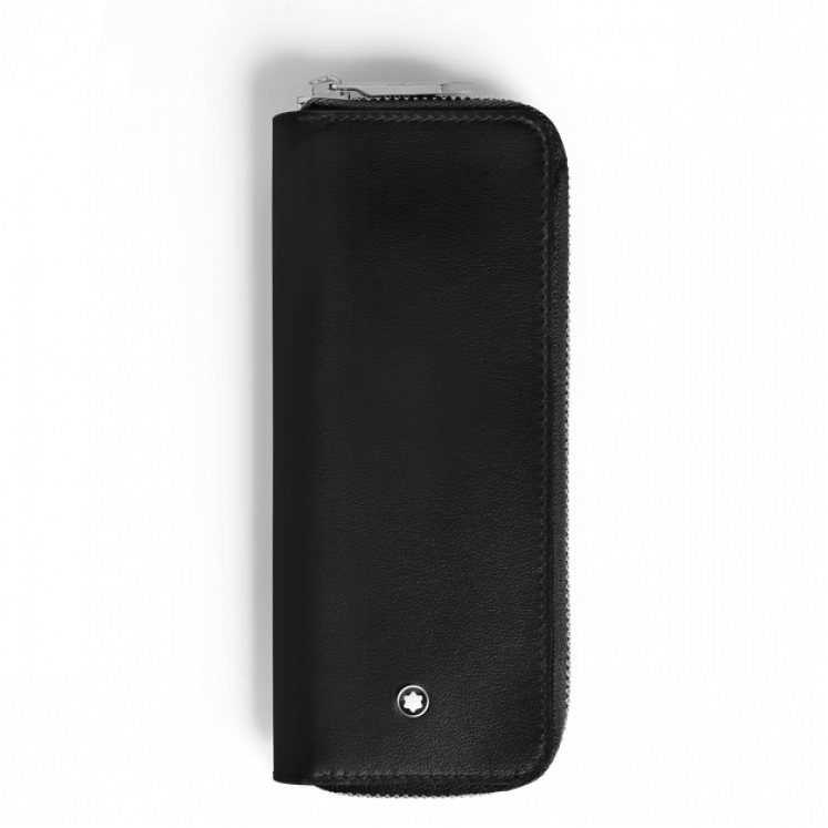 Étui pour 2 Instrument d'Écriture Zippé en Cuir Meisterstück