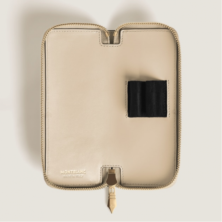 Étui pour 2 Instruments d'Écriture Zippé en Cuir Meisterstück