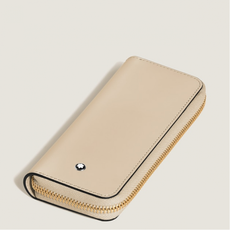 Étui pour 2 Instrument d'Écriture Zippé en Cuir Meisterstück