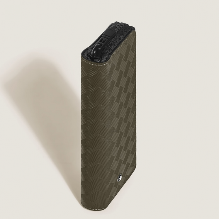 Étui pour 2 Instruments d'Écriture Zippé en Cuir Extreme