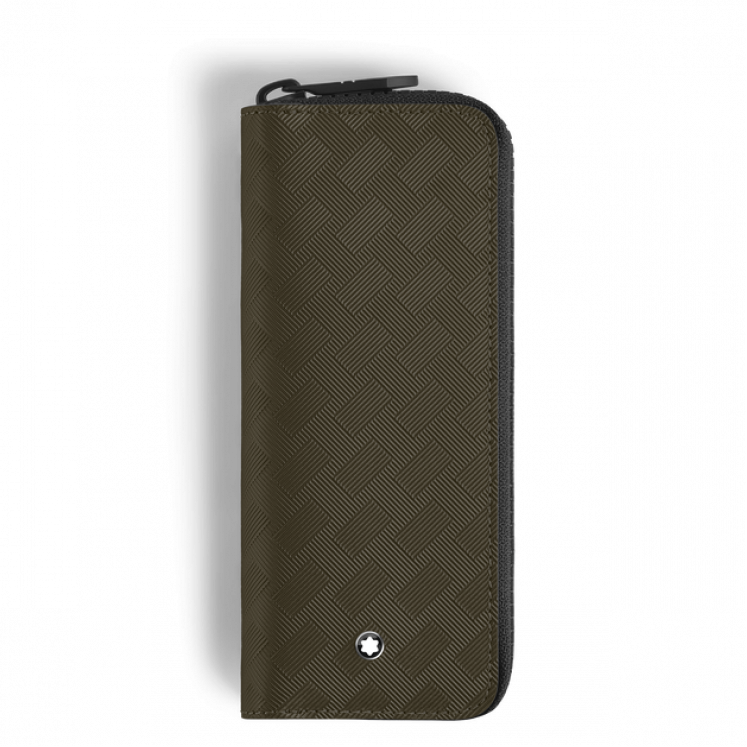 Étui pour 2 Instrument d'Écriture Zippé en Cuir Extreme