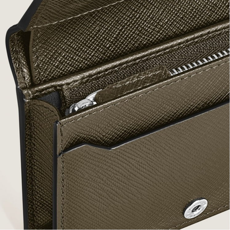 Portefeuille Continental Nano en Cuir Sartorial