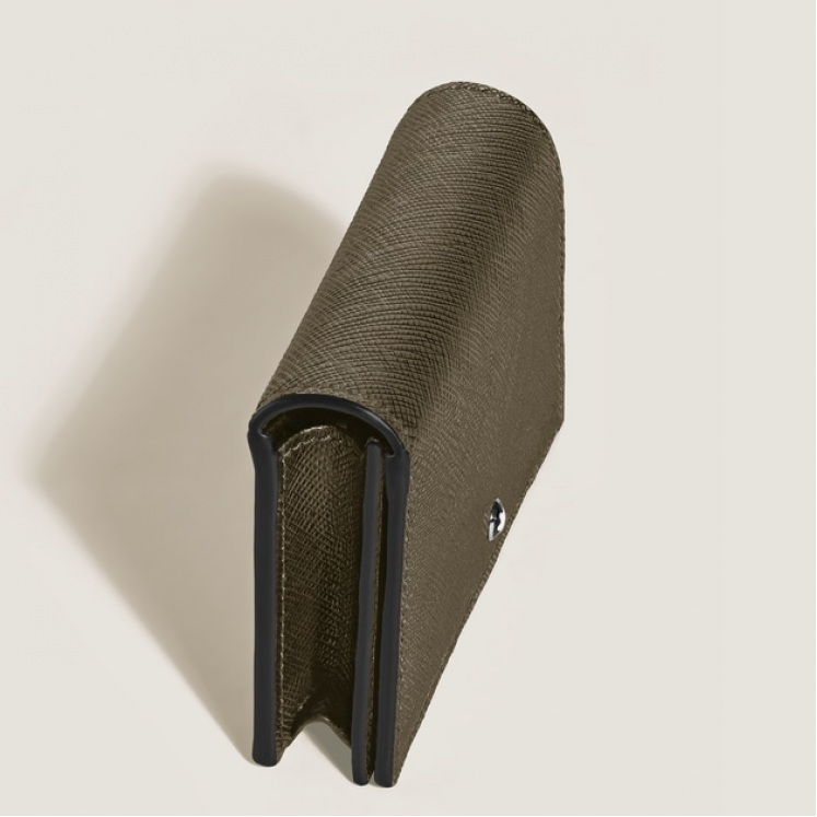 Portefeuille Continental Nano en Cuir Sartorial