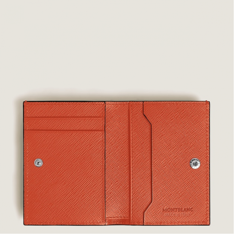 Mini Portefeuille 4cc en Cuir Sartorial