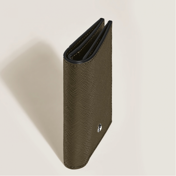 Mini Portefeuille 4cc en Cuir Sartorial