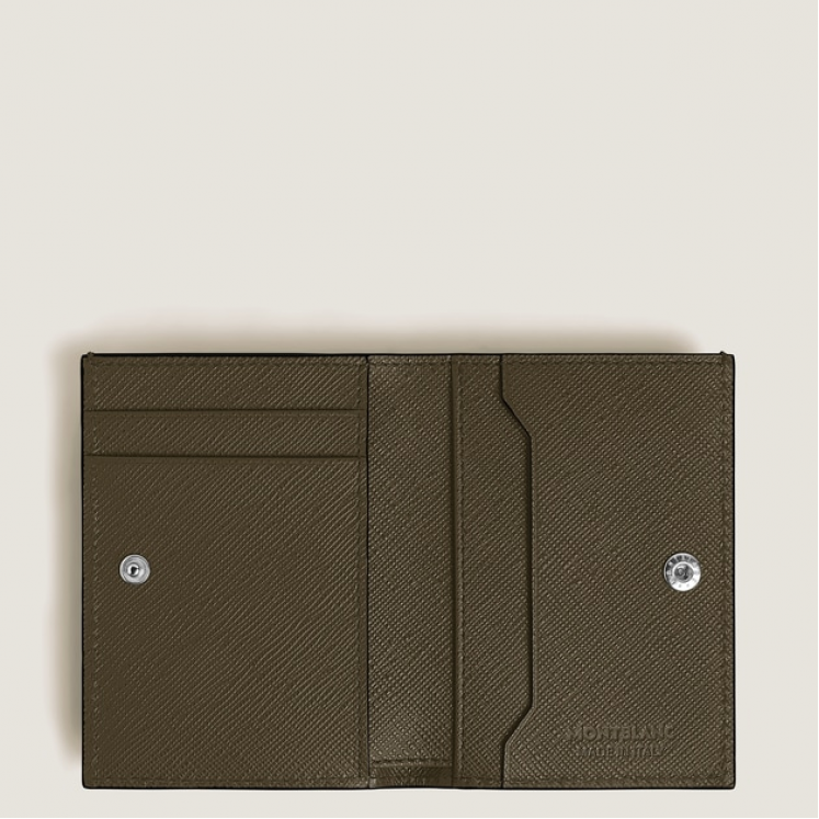Mini Portefeuille 4cc en Cuir Sartorial