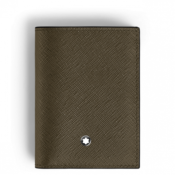 Mini Portefeuille 4cc en Cuir Sartorial