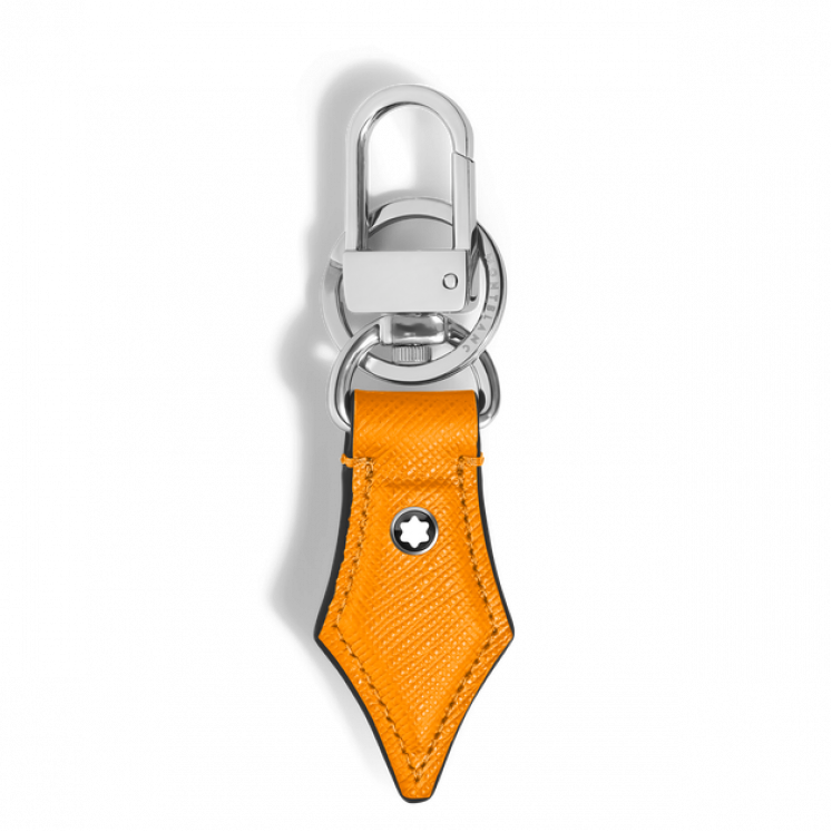 Porte-Clés Plume en Cuir Sartorial