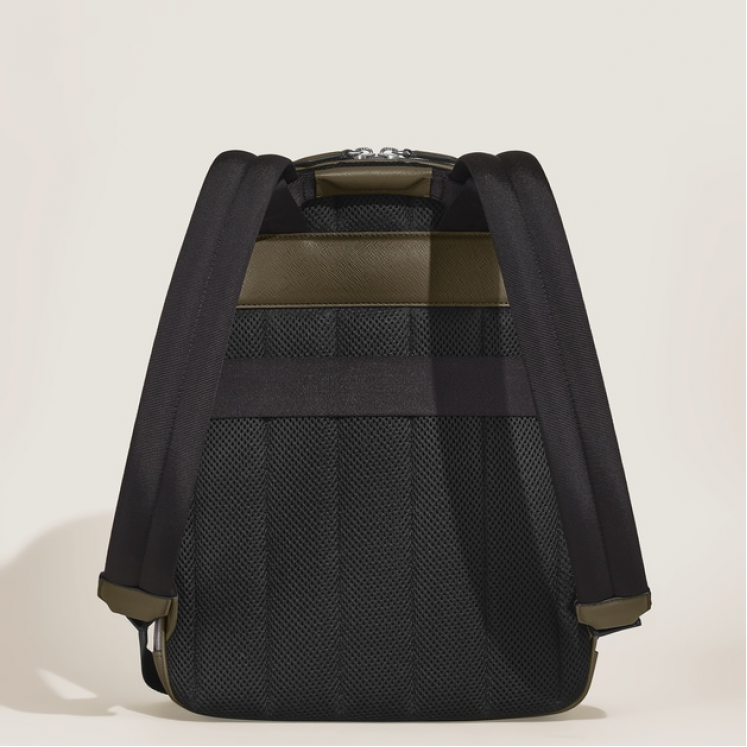 Sac à Dos Moyen Format avec 3 Compartiments en Cuir Sartorial