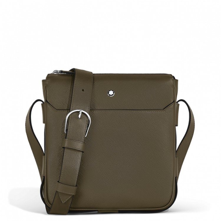 Sac Messenger Vertical en Cuir Sartorial