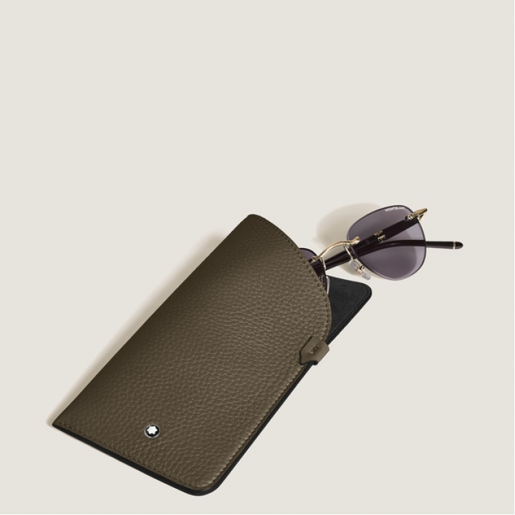 Étui à Lunettes en Cuir Grainé