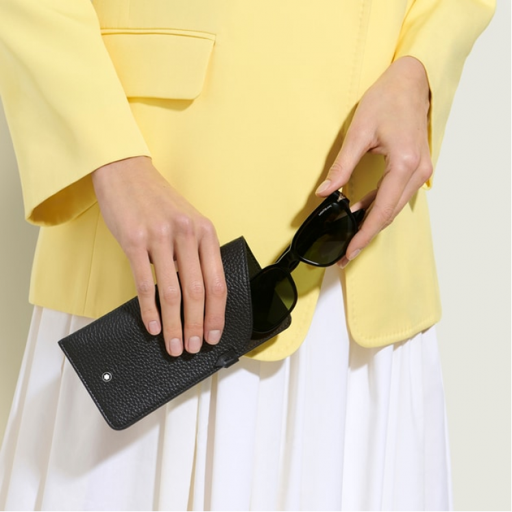 Étui à Lunettes en Cuir Grainé