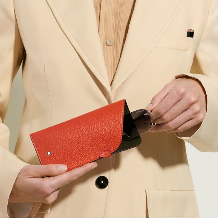 Étui à Lunettes en Cuir Grainé