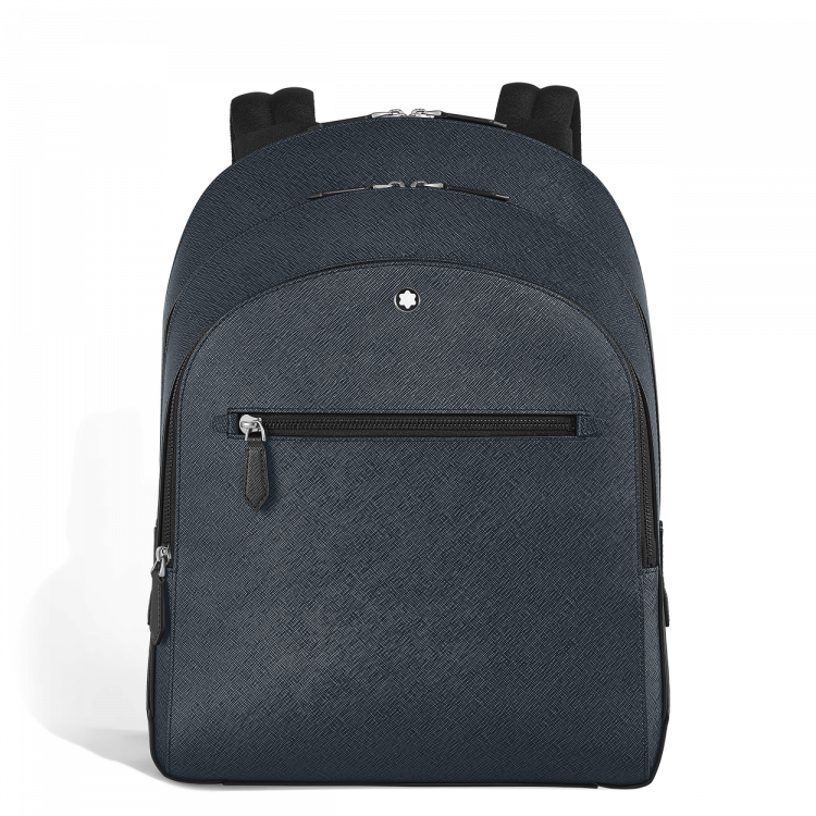 Sac &agrave; Dos Moyen Mod&egrave;le avec 3 Compartiments en Cuir Sartorial