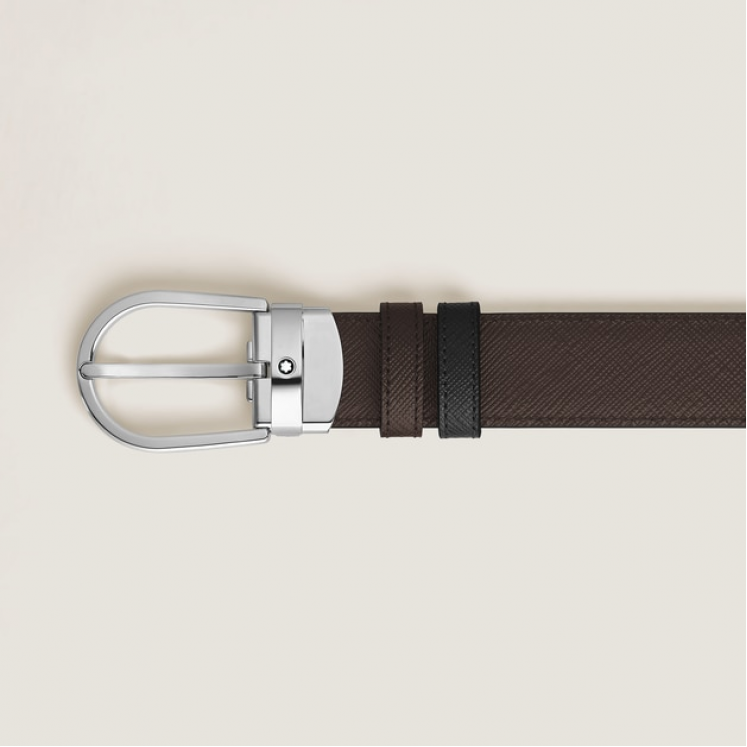 Ceinture Réversible Fer à Cheval 30 mm en Cuir Sartorial