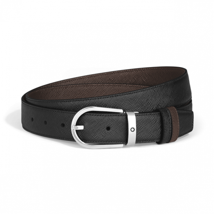 Ceinture Réversible Fer à Cheval 30 mm en Cuir Sartorial