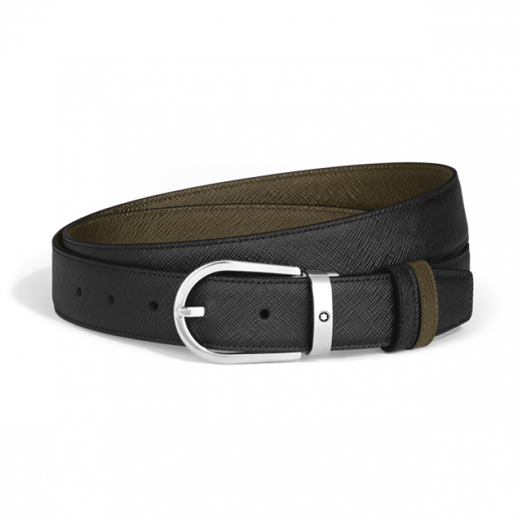 Ceinture Réversible Fer à Cheval 30 mm en Cuir Sartorial
