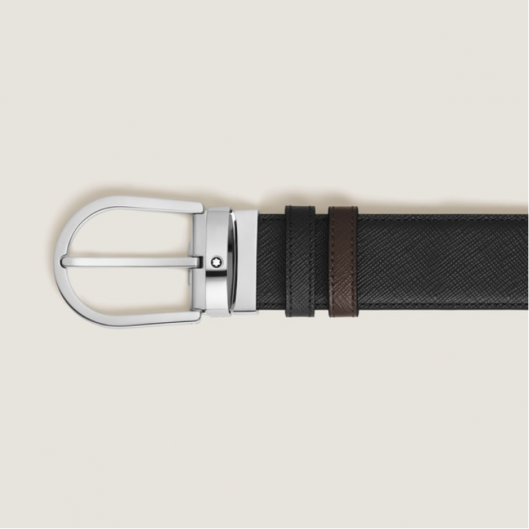 Ceinture Réversible Fer à Cheval 35 mm en Cuir Sartorial