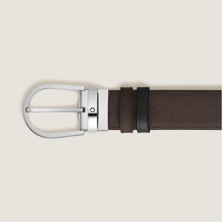 Ceinture Réversible Fer à Cheval 35 mm en Cuir Sartorial