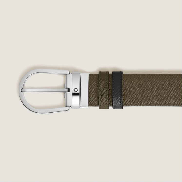 Ceinture Réversible Fer à Cheval 35 mm en Cuir Sartorial