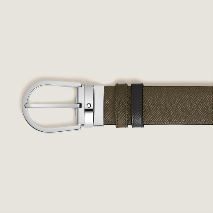 Ceinture Réversible Fer à Cheval 35 mm en Cuir Sartorial