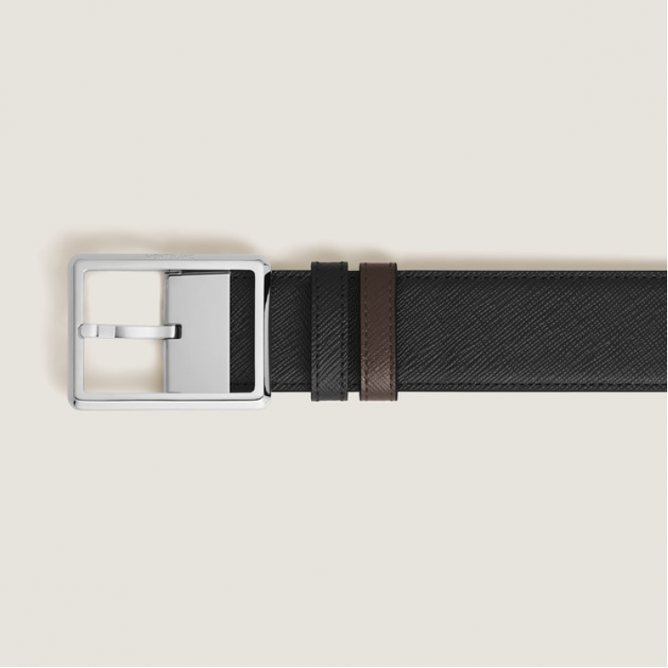 Ceinture Réversible Rectangulaire 35 mm en Cuir Sartorial