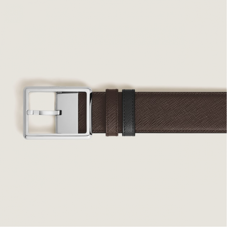 Ceinture Réversible Rectangulaire 35 mm en Cuir Sartorial
