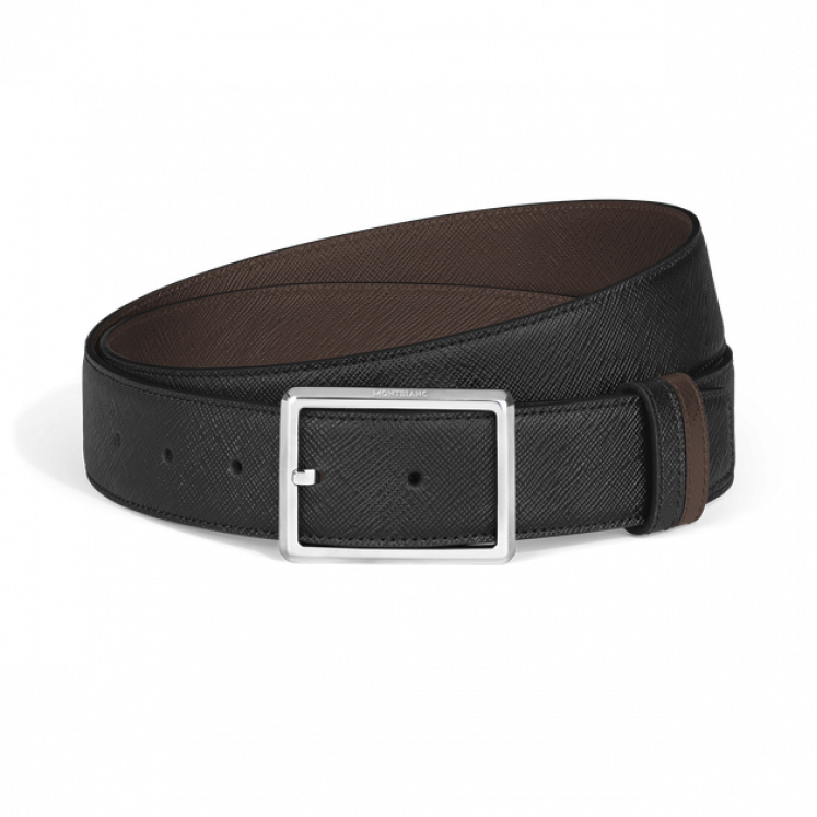 Ceinture Réversible Rectangulaire 35 mm en Cuir Sartorial