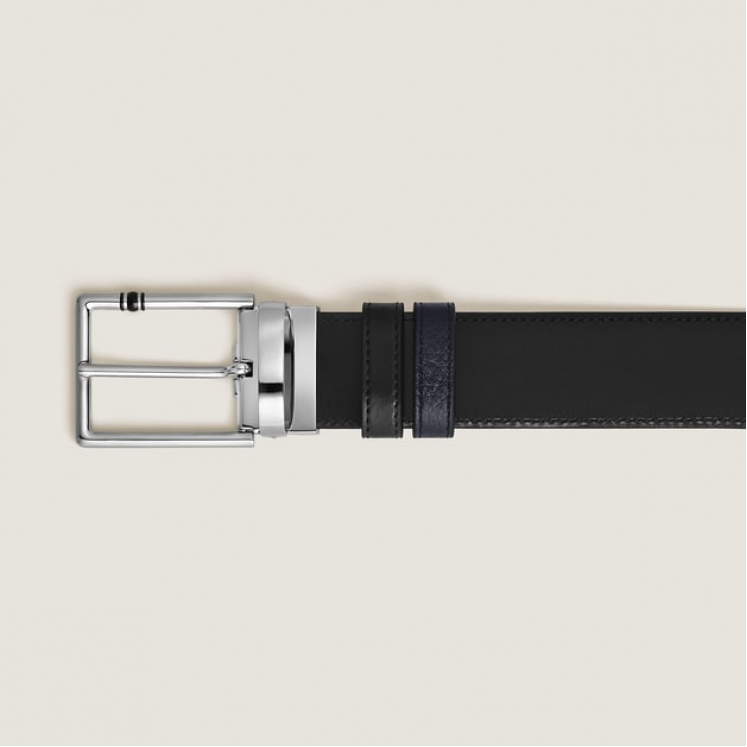 Ceinture Réversible 30 mm à boucle Rectangulaire Meisterstück en Cuir Grainé