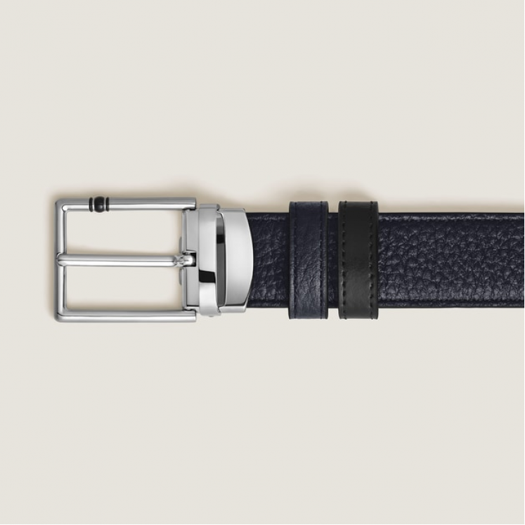 Ceinture Réversible 35 mm à boucle Rectangulaire Meisterstück en Cuir Grainé